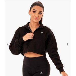 Women's Ryderwear Base Half Zip Jumper Hoodie - Size Medium